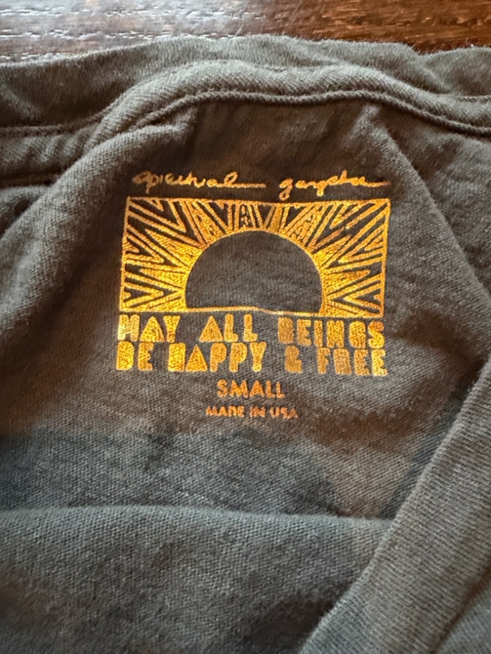 Spiritual Gangster Give Love Crew Tee Vintage Black small - Picture 6 of 8